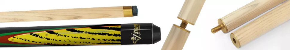 Кий Startbilliards РП дуб, черный 2РС 158 см