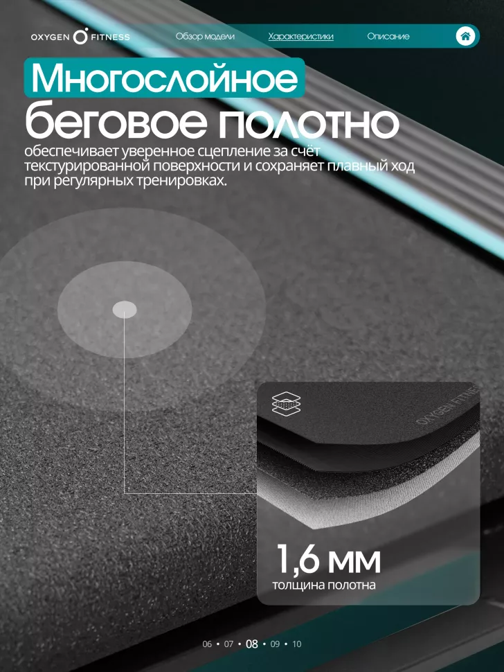 Беговая дорожка домашняя Oxygen Fitness Hassium