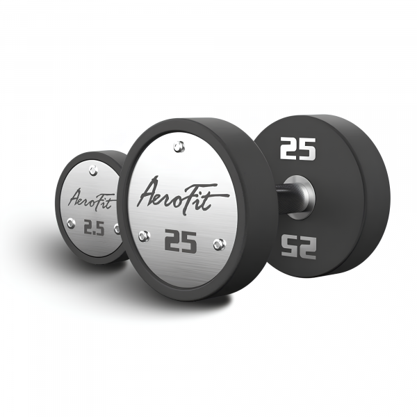 Набор полиуретановых гантелей AeroFit AFPUDB 2,5-25кг 10 пар шаг 2,5кг
